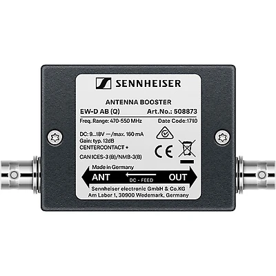 Sennheiser EW-D AB Antenna Booster for Evolution Wireless Digital Audio Systems