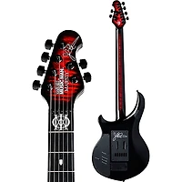 Ernie Ball Music Man John Petrucci BFR Majesty 6 Quilt Top Electric Guitar Red Nebula