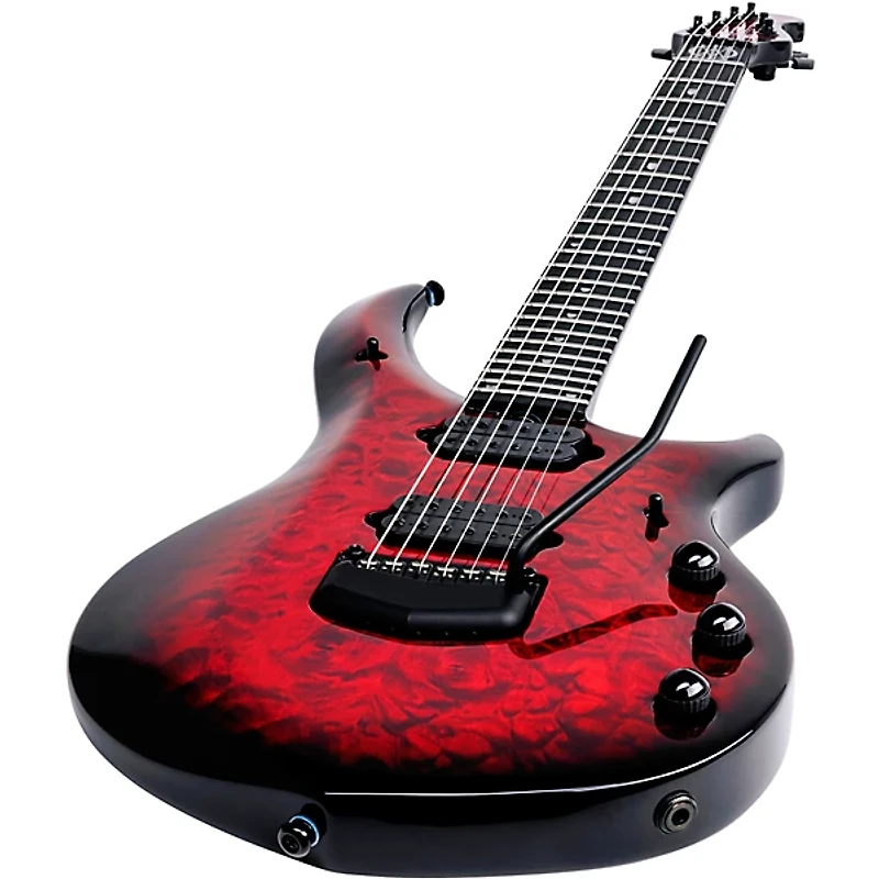 Ernie Ball Music Man John Petrucci BFR Majesty 6 Quilt Top Electric Guitar Red Nebula