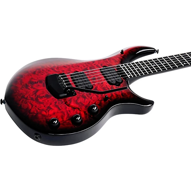 Ernie Ball Music Man John Petrucci BFR Majesty 6 Quilt Top Electric Guitar Red Nebula