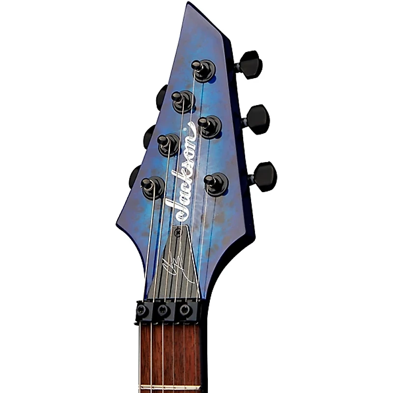 Jackson Pro Series Signature Chris Broderick Soloist 6P Electric Guitar Transparent Blue