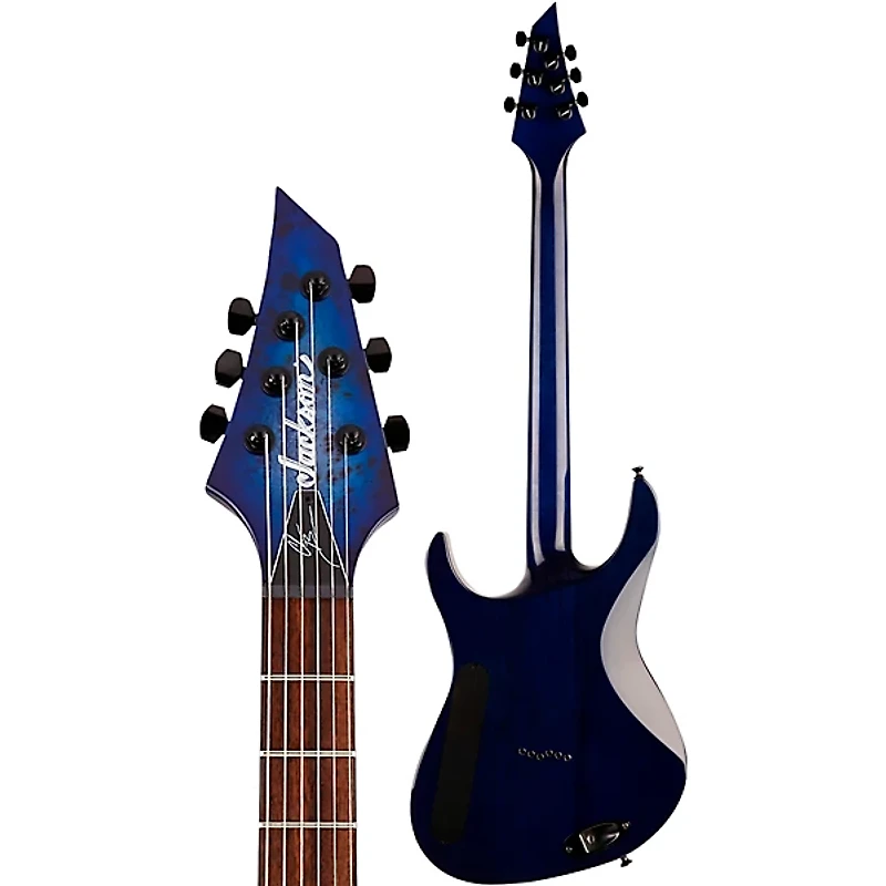 Jackson Pro Series Signature Chris Broderick Soloist HT6P Electric Guitar Transparent Blue