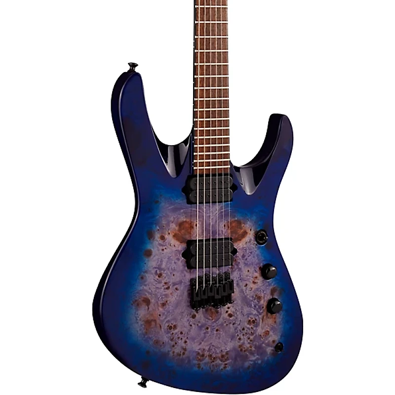 Jackson Pro Series Signature Chris Broderick Soloist HT6P Electric Guitar Transparent Blue