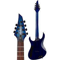 Jackson Pro Series Signature Chris Broderick Soloist HT7P 7 String Electric Guitar Transparent Blue