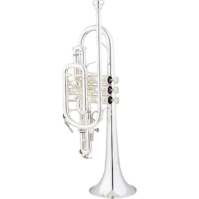 Eastman ECN421 Series Bb Cornet Silver Yellow Brass Bell