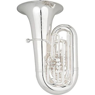 Eastman EBC836 Professional Series 5-Valve 6/4 CC Tuba Silver Yellow Brass Bell