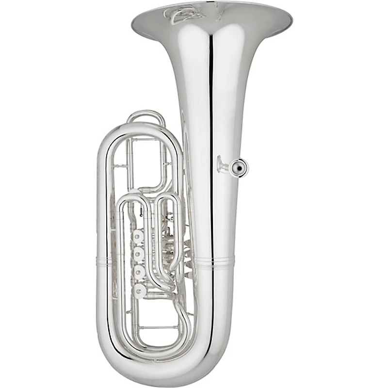 Eastman EBF864 Professional Series 5-Valve 4/4 F Tuba Silver Yellow Brass Bell