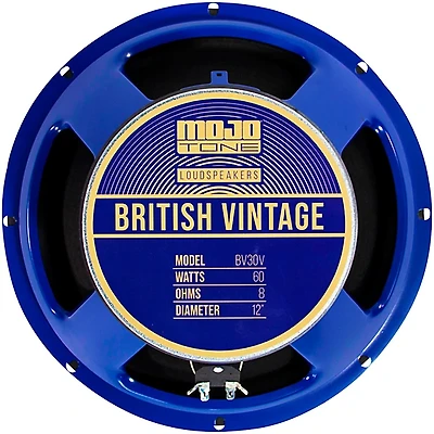 Mojotone BV-30V 60W 12" British Vintage Series Guitar Speaker 8 OHM