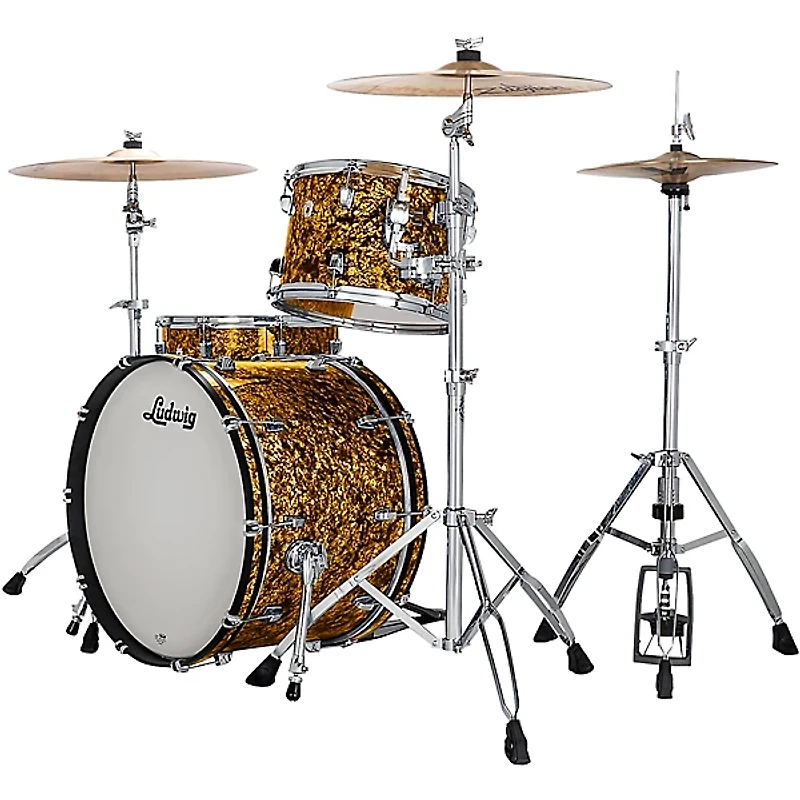 Ludwig NeuSonic 3-Piece Fab Shell Pack With 22" Bass Drum