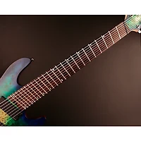 Cort KX Series 8 String Multi-Scale Electric Guitar Mariana Blue Burst