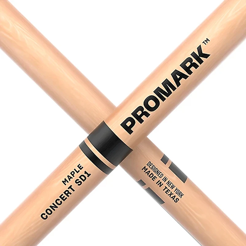 Promark Concert SD1 Maple Drum Sticks 3/8 Inch Maple Wood Tip