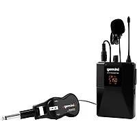 Gemini GMU-HSL100 Single Headset, Lavalier Wireless UHF Microphone System, 512-541.7mHz