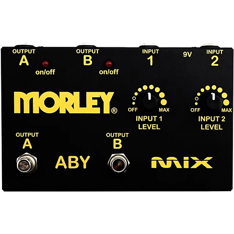 Morley Gold Series ABY MIX Switcher Effects Pedal Black