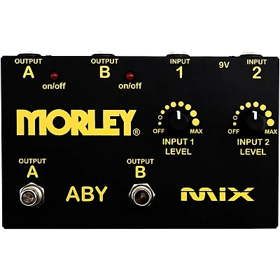 Morley Gold Series ABY MIX Switcher Effects Pedal Black