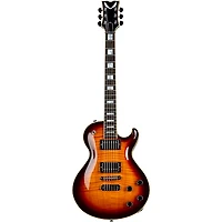 Dean USA Thoroughbred Flame Top Electric Guitar Trans Brazilia