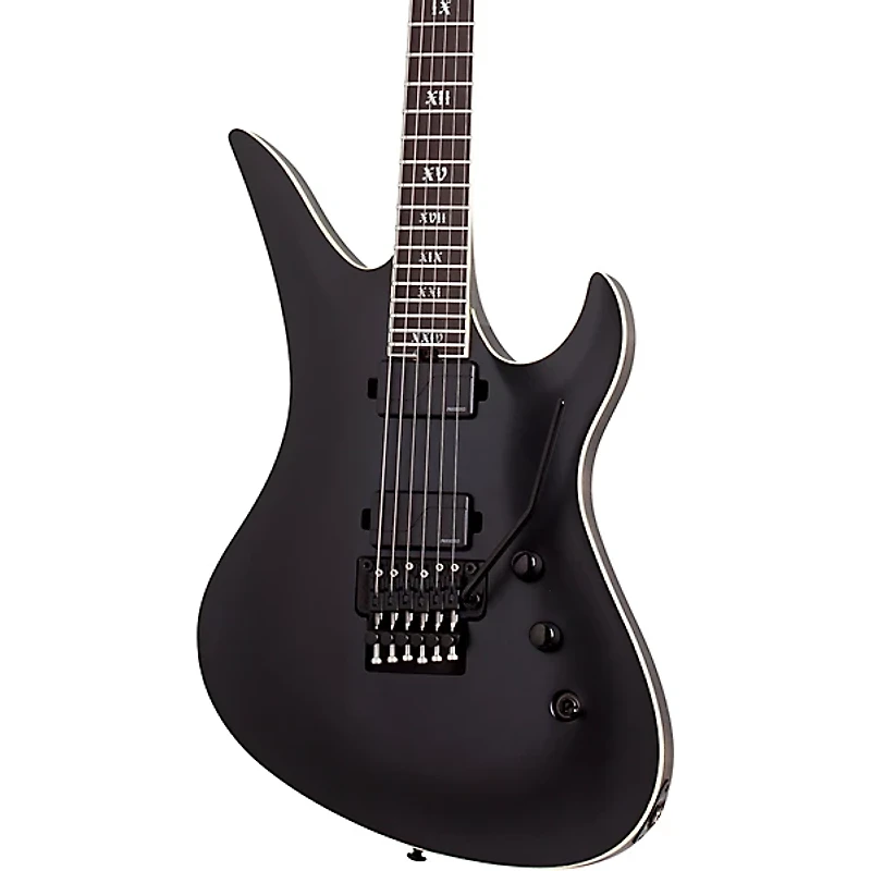 Schecter Guitar Research Avenger FR SLS Elite Evil Twin Electric Guitar Satin Black