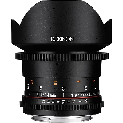 Rokinon Cine DS 14mm T3.1 Utlra Wide-Angle Cine Lens for Canon EF