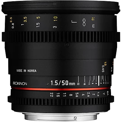 Rokinon Cine DS 50mm T1.5 Cine Lens for Micro Four Thirds