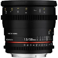 Rokinon Cine DS 50mm T1.5 Cine Lens for Micro Four Thirds
