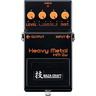 BOSS Waza Craft HM-2W Heavy Metal Distortion Effects Pedal Black