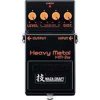 BOSS Waza Craft HM-2W Heavy Metal Distortion Effects Pedal Black