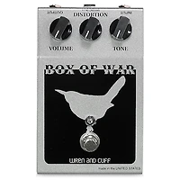 Wren And Cuff OG Box of War Reissue Distortion Effects Pedal Black and Grey