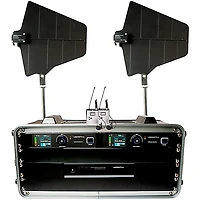 VocoPro BENCHMARK-DUAL-BP 2-Channel True Diversity Body Pack and Lavalier Microphone System 902- 927.2mHz