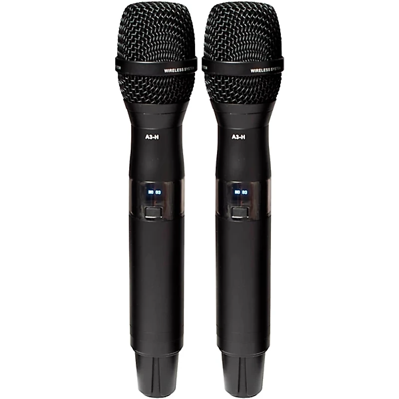 VocoPro BENCHMARK-DUAL-HH 2-Channel True Diversity Handheld Microphone System 902-927.2mHz