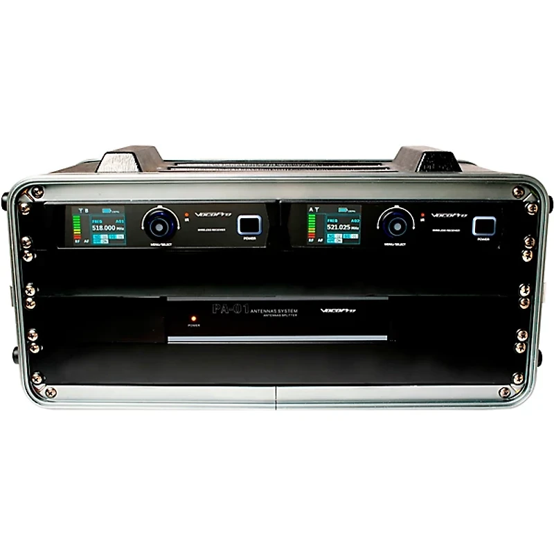 VocoPro BENCHMARK-DUAL-HH 2-Channel True Diversity Handheld Microphone System 902-927.2mHz