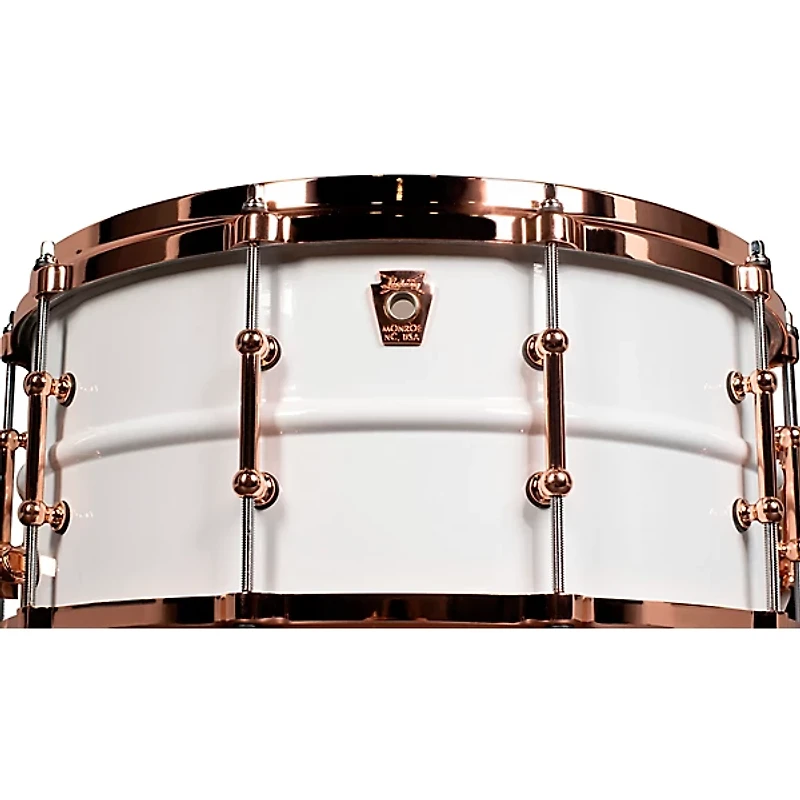 Restock Ludwig Polar-Phonic Brass Snare Drum With Copper Hardware 14 x 6.5 in.