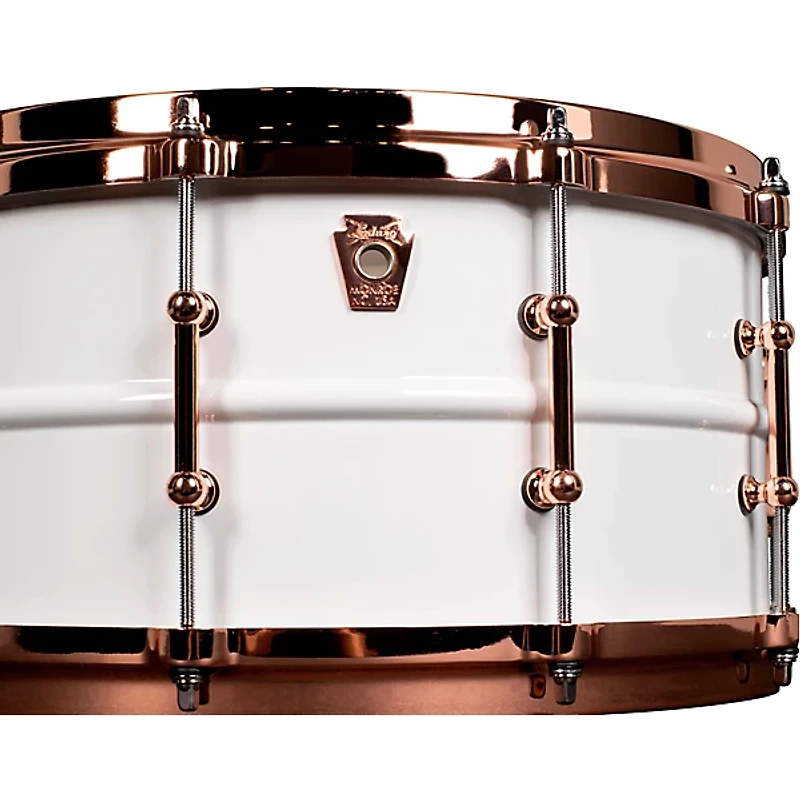 Restock Ludwig Polar-Phonic Brass Snare Drum With Copper Hardware 14 x 6.5 in.