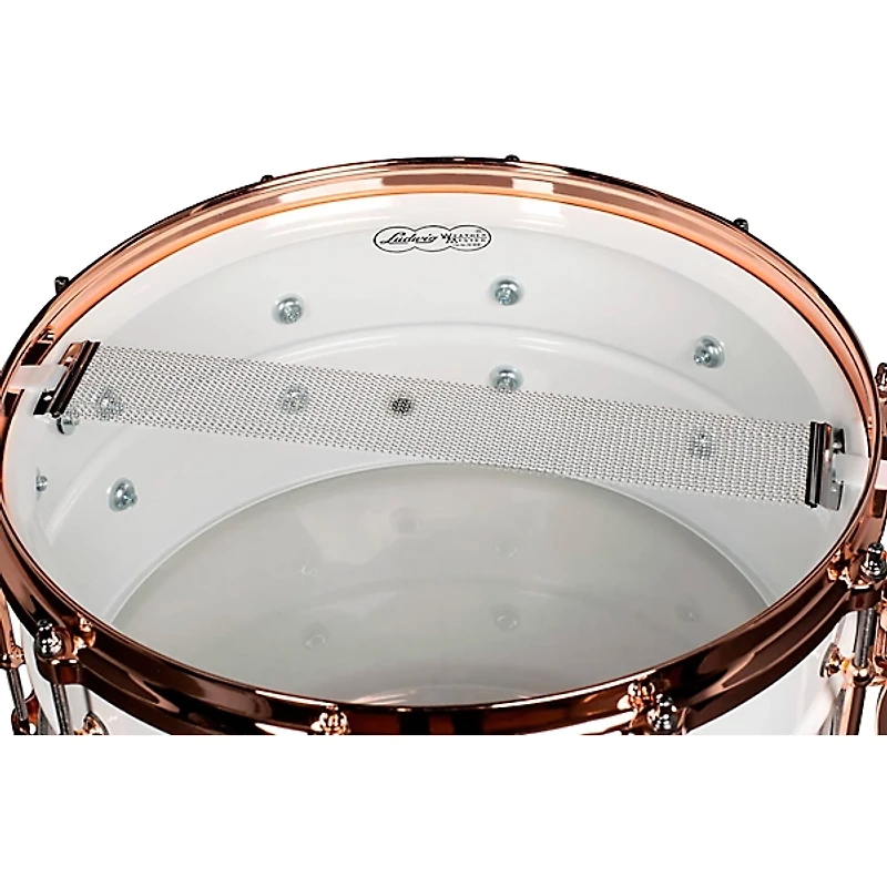 Restock Ludwig Polar-Phonic Brass Snare Drum With Copper Hardware 14 x 6.5 in.