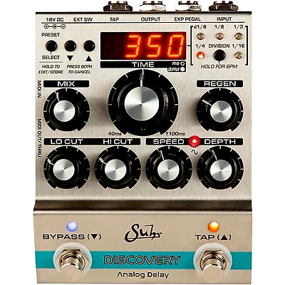 Suhr Discovery Analog Delay Effects Pedal Silver