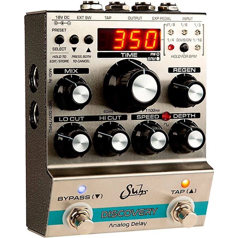 Suhr Discovery Analog Delay Effects Pedal Silver