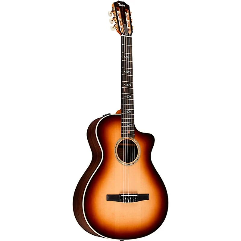 Taylor Special Edition 412ce-NR Rosewood Nylon Grand Concert Acoustic-Electric Guitar Shaded Edge Burst