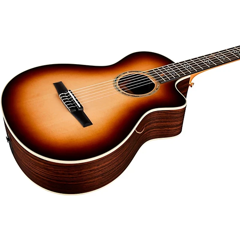 Taylor Special Edition 412ce-NR Rosewood Nylon Grand Concert Acoustic-Electric Guitar Shaded Edge Burst