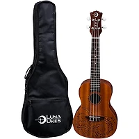 Luna Tattoo Concert Ukulele Mahogany