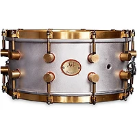 A&F Drum  Co A&F'ers Bell Series Aluminum Snare Drum With Untreated Brass Hardware, 14x6x5"
