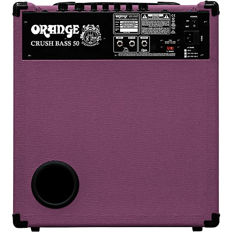 Orange Amplifiers Glenn Hughes LTD Crush Bass 50 1x12 50W Bass Combo Amp Purple