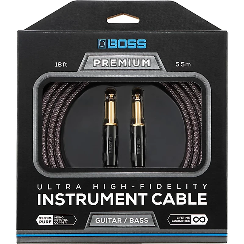 BOSS BIC-P Premium Guitar Cable Straight to Straight 10 ft.
