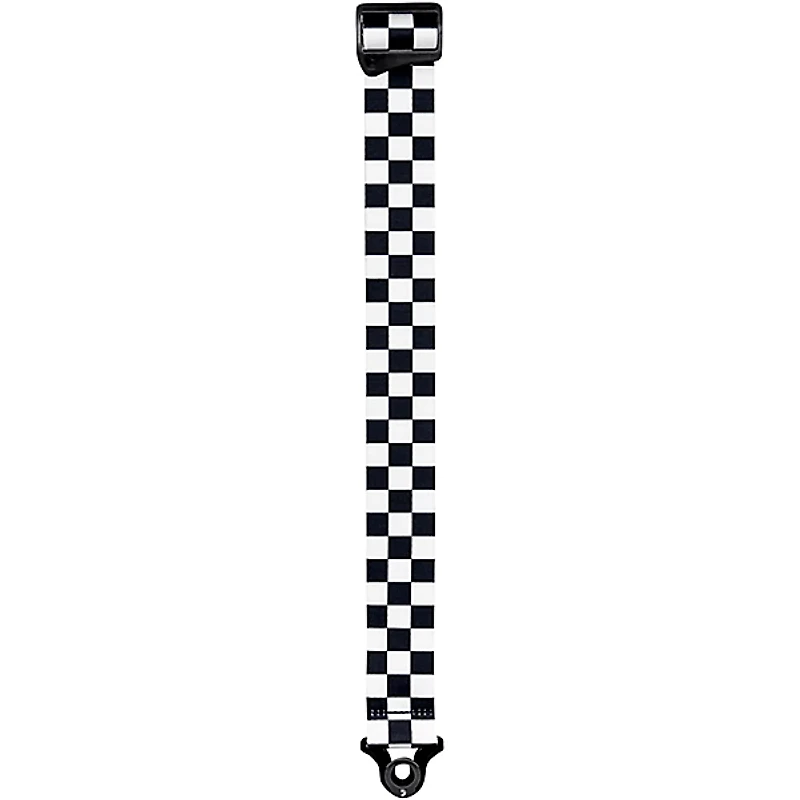 D'Addario 50MM Skater Checkerboard Auto Lock - Black and White