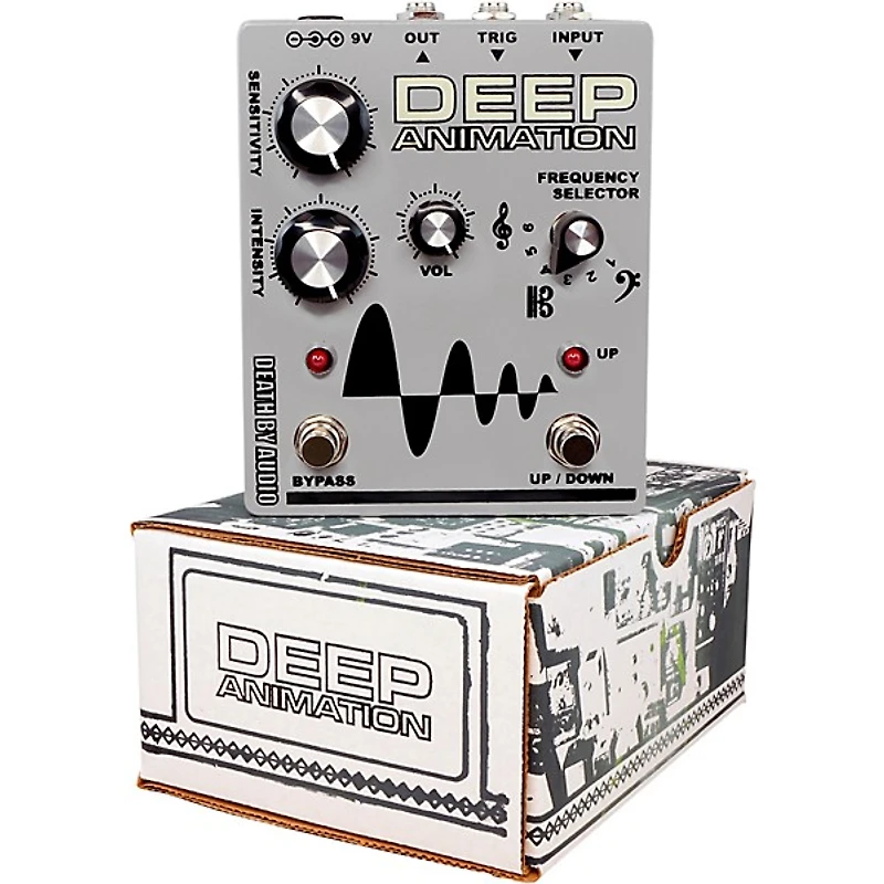 Death By Audio Deep Animation Bass Overdrive Envelope Follower Effects Pedal Gray