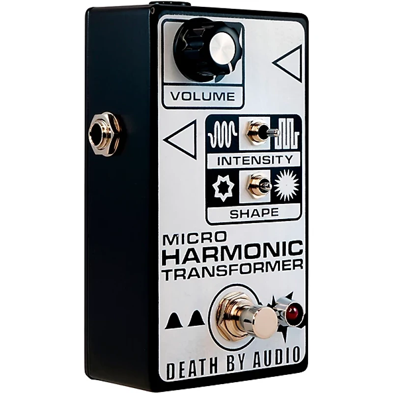 Death By Audio Micro Harmonic Transformer Fuzz Effects Pedal Black and White