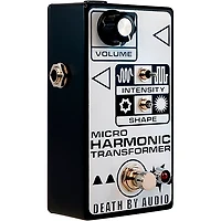 Death By Audio Micro Harmonic Transformer Fuzz Effects Pedal Black and White
