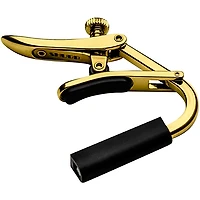 Shubb Capo Royale Series C5Gr Capo For Radius Fretboard Banjo/Mandolin, Gold Finish