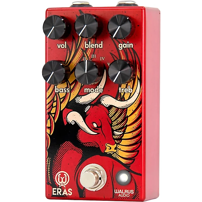 Walrus Audio Eras Five-State Distortion Effects Pedal Red