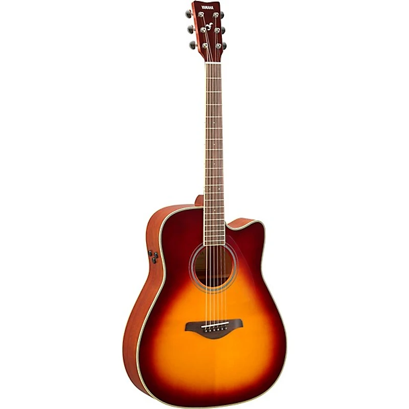 Yamaha FGC-TA TransAcoustic Dreadnought Cutaway Acoustic-Electric Guitar