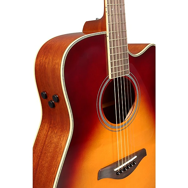 Yamaha FGC-TA TransAcoustic Dreadnought Cutaway Acoustic-Electric Guitar