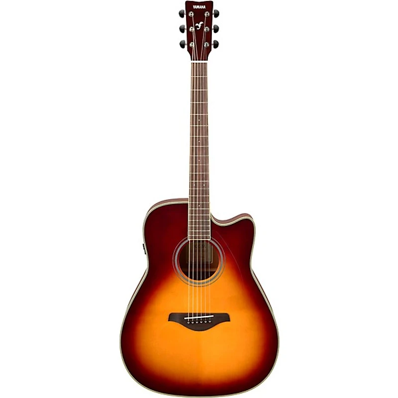 Yamaha FGC-TA TransAcoustic Dreadnought Cutaway Acoustic-Electric Guitar