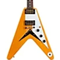 Gibson Custom 1958 Korina Flying V White Pickguard Electric Guitar Natural
